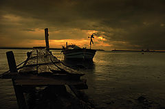 фото "rain and the wharf"