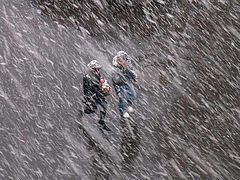 photo "Easter snowstorm in Moscow"