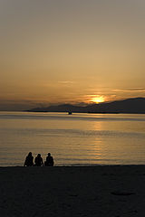 photo "Three and the sunset"