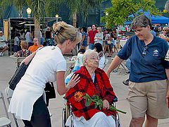 photo "93 years old today."