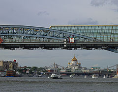 photo "Temple two the bridge, wind and ships"