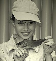 photo "The girl with a fish."