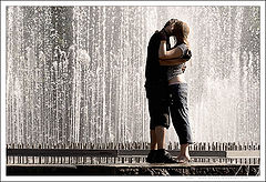 photo "He, she and fountain is Love"