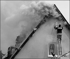 photo "Struggle against a fire"