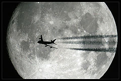 photo "Flight across the moon"