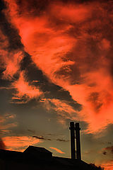 фото "Sunset over the factory"