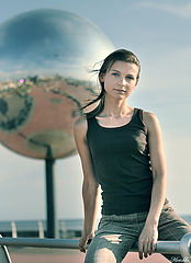 фото "eve & disco ball"
