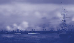 photo "foggy ship"