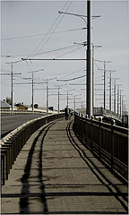 photo "Single man with a bicycle"