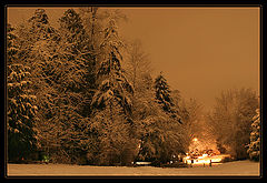 photo "Midnight. After snowfall..."
