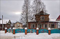 photo "History on the fence. Winter Totma"