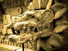 фото "Feathered serpent of Teotihuacan, Mexico"