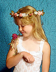 photo "Girl and rose"