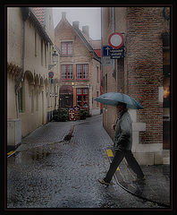 photo "Rainy evening in Brugge"