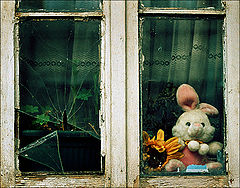 фото "... while the Easter rabbit was trying to save his beloved ..."