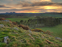 фото "Sunset from Smailholm, Scottish Borders"