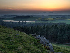 photo "Sunset from Peniel Heugh, Scottish Borders"