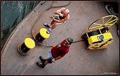 фото "boat men"