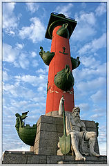 photo "Rostral Columns. St. Petersburg"