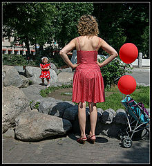 photo "Strict mother and little Schalunen"