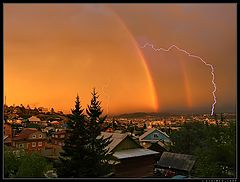 photo "Inter lightning flashes Rainbow shines ..."