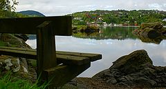 photo "Troldhaugen. Grieg's bench"