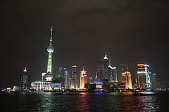 фото "ночной Шанхай"