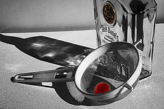 фото "Tomato and bottle of Jack Daniel's"