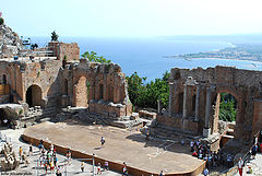 photo "Teatro grego romano - Taormina - It&#225;liaa"