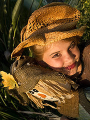 photo "The Scarecrow and the Little Witch"
