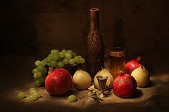 фото "Вино и фрукты"