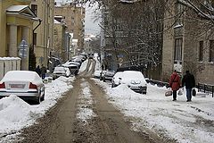 фото "московская улочка после снегопада"