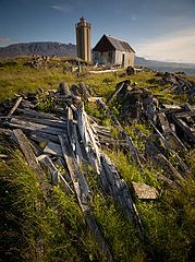 photo "Light house and old house"