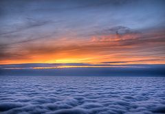 фото "Sunset above a sea of Clouds #3"