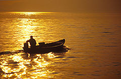 photo "lake fishman sunset"