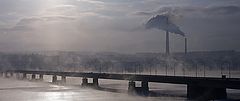 photo "Frosty morning. Kola bay bridge."