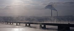 фото "Морозное утро. Мост через Кольский залив."