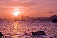 photo "sunset at La Digue island"