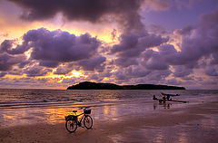 photo "bicycle at the sunset"