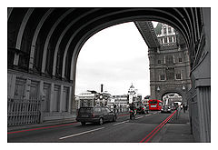 photo "Under an arch of the Tower bridge"