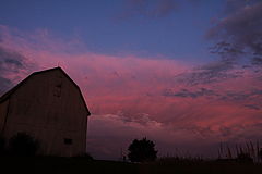 photo "Red Sky at Night, Farmers Delight"