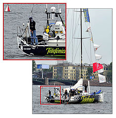 фото ""торжественный финал регаты "VOLVO OCEAN RACE" в Петербурге, но кому-то невтерпеж....""