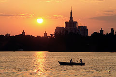 photo "Sunset on the lake"