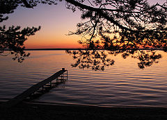 фото "закат на озере"