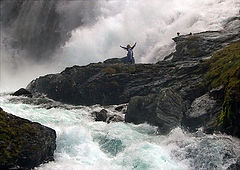 photo "in the noise of the waterfall"