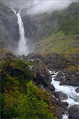 photo "Cloud and waterfall"