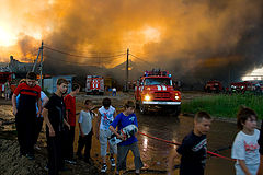 фото "дети на пожаре"