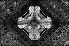 photo "Eiffel tower, view from the base."