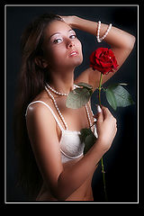 photo "Portrait with flower"