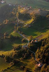 photo "Autumn Road at sunset"